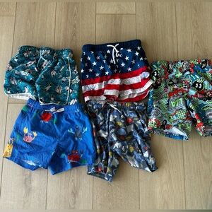Boys Mixed Pattern Swim Shorts Set  4t